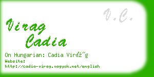 virag cadia business card